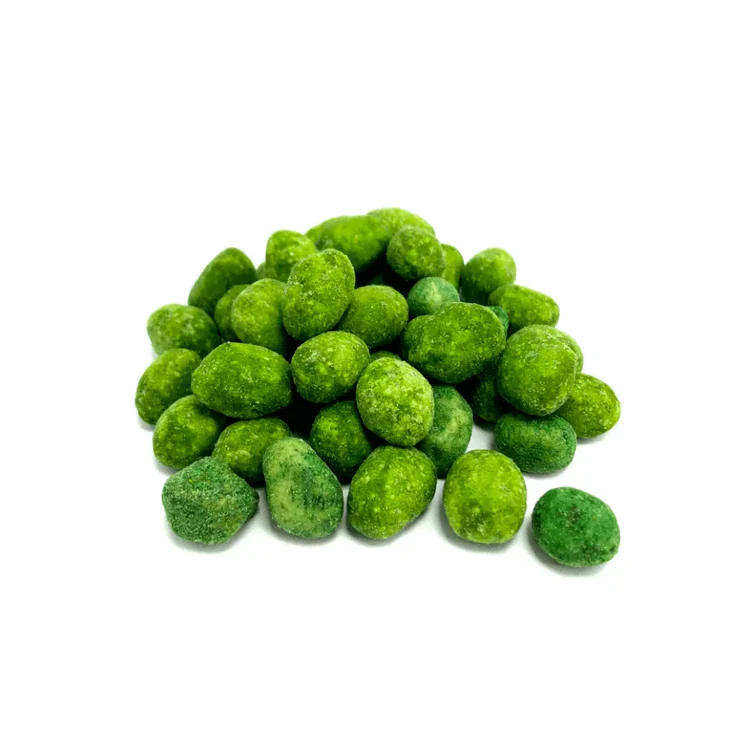 Linha de amendoins salgados de vários sabores
